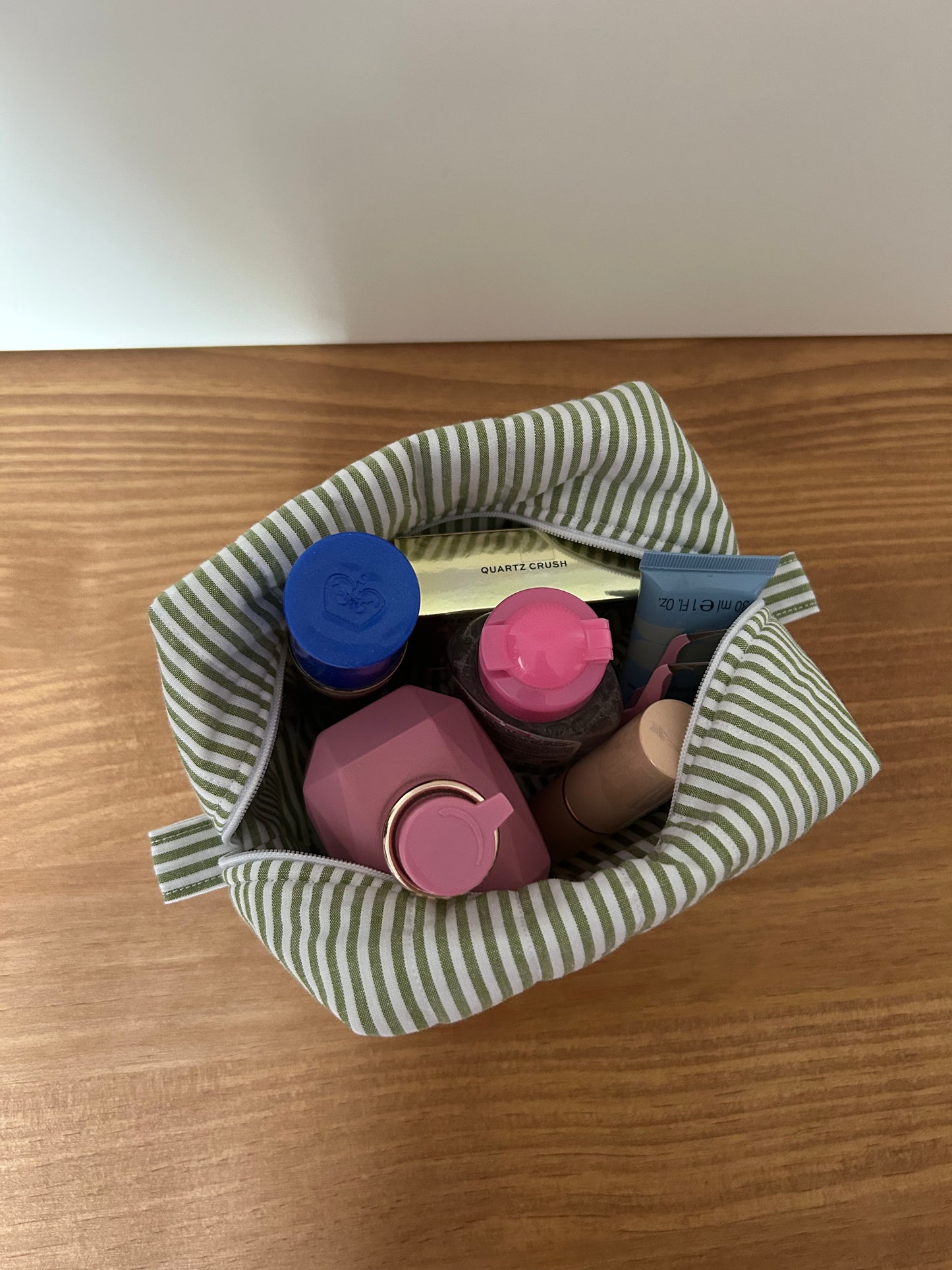 Sustainable Quilted Makeup Bag