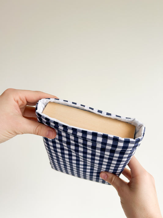 The Blue Gingham Book Sleeve