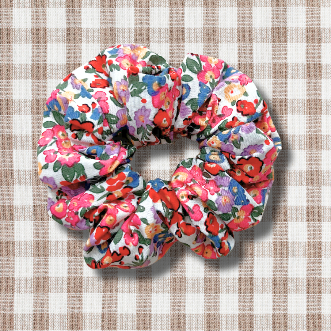 Floral scrunchie