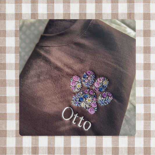 Floral Paw Sweatshirt
