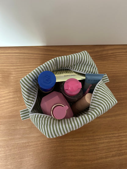 Sustainable Quilted Makeup Bag