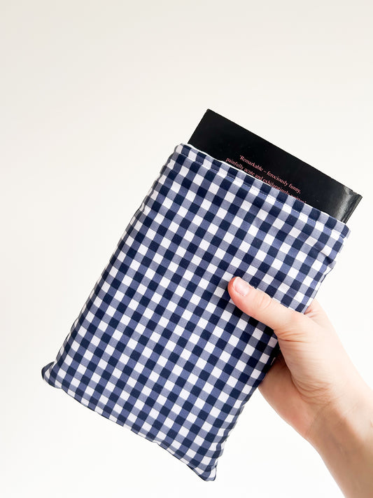 The Blue Gingham Book Sleeve