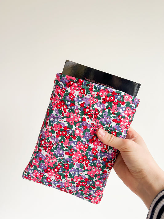 The Floral Pink Book Sleeve