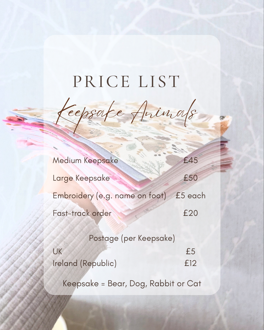 Memory Bear Waiting List (Summer 2026)